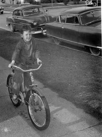 Matt-on-bicycle,-1958-